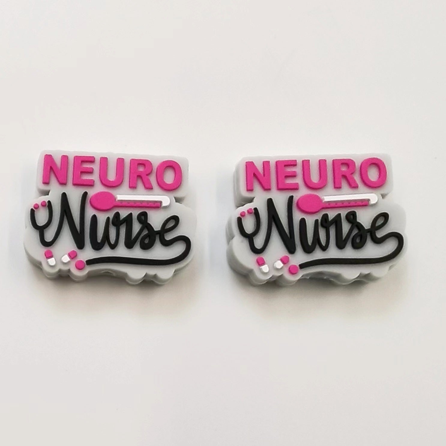 Wholesale 10PCS Doctor Letters Silicone Cartoon Beads